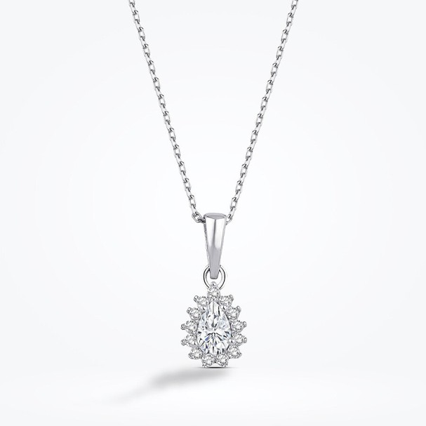 Altın Damla Trend Kolye - Baroni Diamond