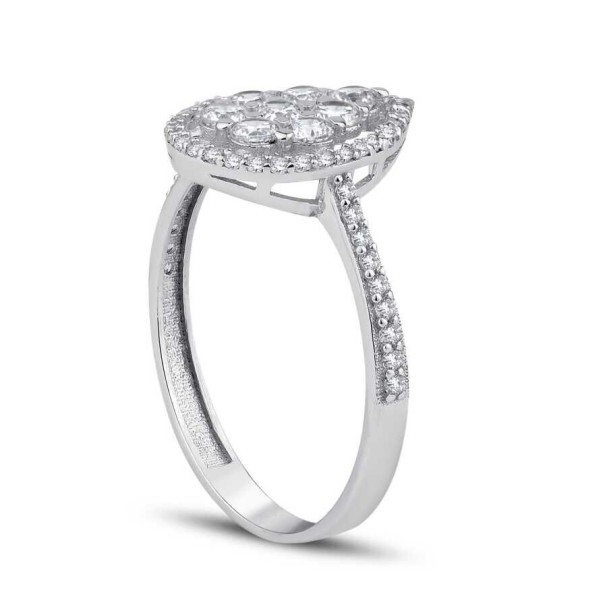 Altın Taşlı Damla Yüzük - Baroni Diamond (1)