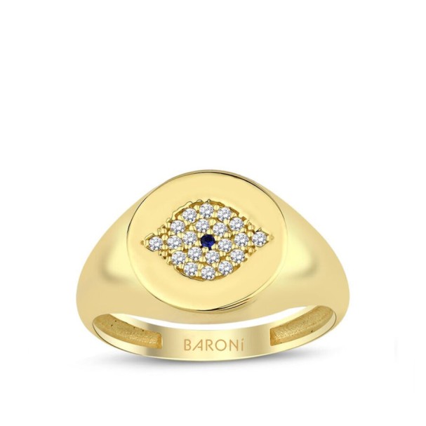 Altın Gözlü Şövalye Yüzük - Baroni Diamond