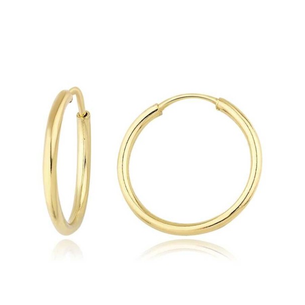 Altın Halka Küpe - Baroni Diamond