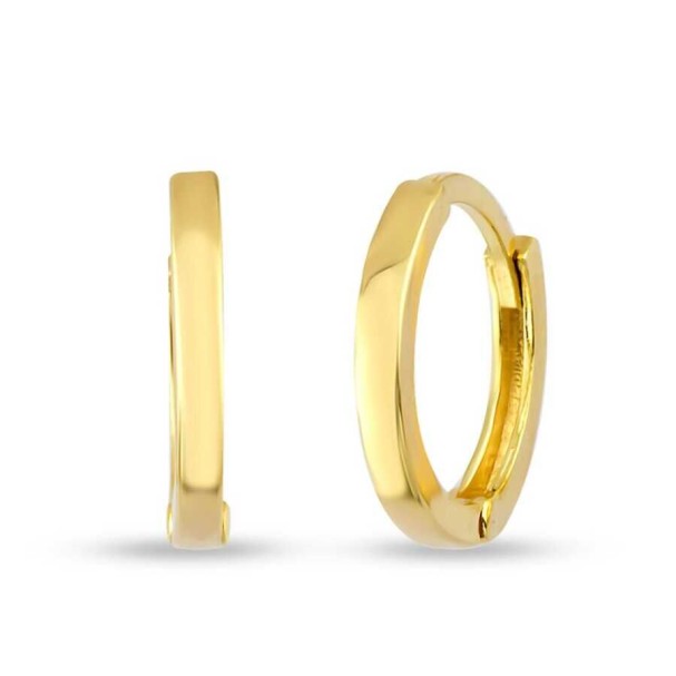 Altın Halka Küpe - Baroni Diamond