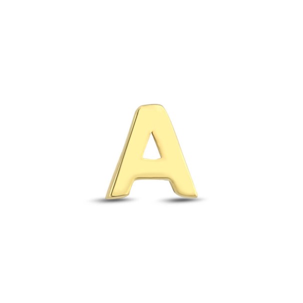 Altın Harf Tragus Küpe - Baroni Diamond