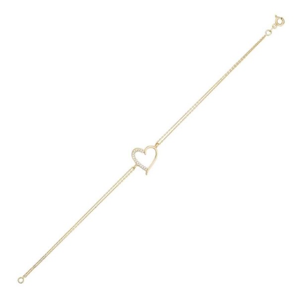 Altın Kalp Bileklik - Baroni Diamond