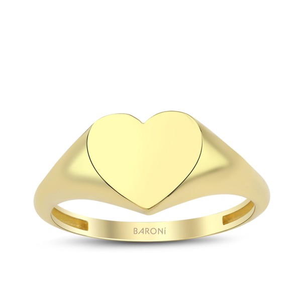 Altın Kalpli Şövalye Yüzük - Baroni Diamond