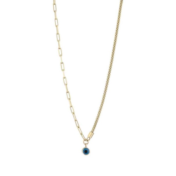 Altın Nazar Boncuklu Ataç Kolye - Baroni Diamond