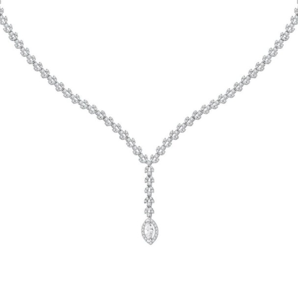 Altın Su Yolu Trend Kolye - Baroni Diamond