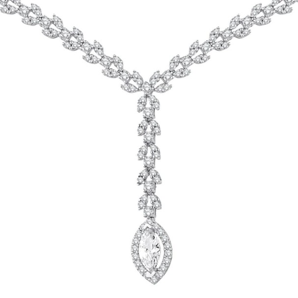 Altın Su Yolu Trend Kolye - Baroni Diamond (1)