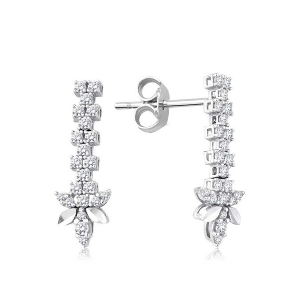 Altın Trend Küpe - Baroni Diamond