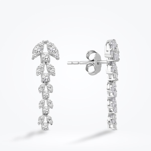 Altın Trend Küpe - Baroni Diamond