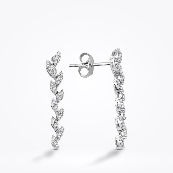 Altın Trend Küpe - Baroni Diamond