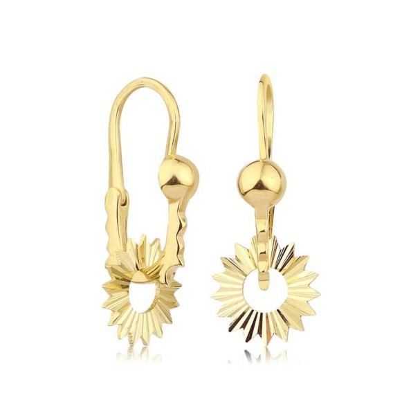 Altın Tasarım Küpe - Baroni Diamond