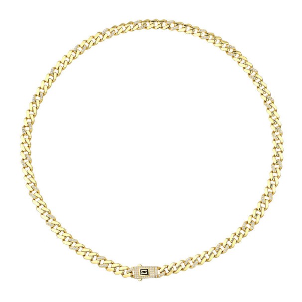 Altın Taşlı Gurmet Kolye - Baroni Diamond