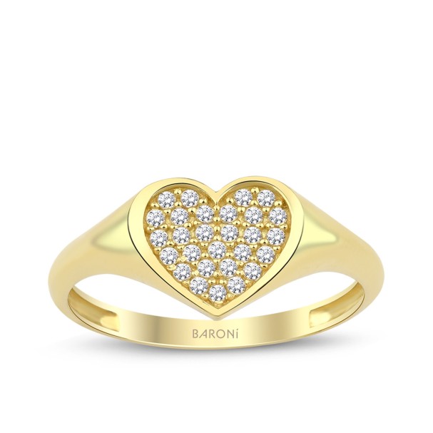 Altın Kalpli Şövalye Yüzük - Baroni Diamond