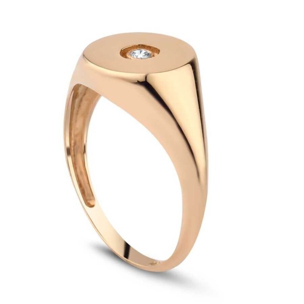 Altın Taşlı Şövalye Yüzük - Baroni Diamond (1)