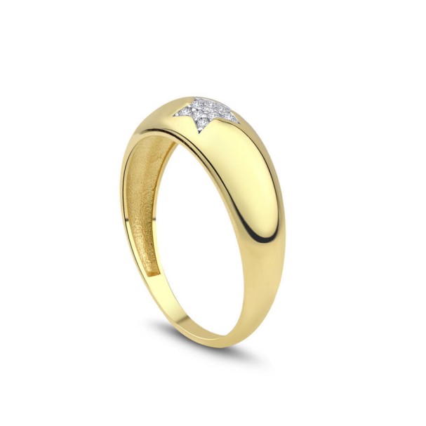 Altın Taşlı Yıldız Yüzük - Baroni Diamond (1)