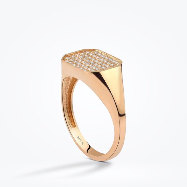 Altın Taşlı Rose Yüzük - Baroni Diamond (1)