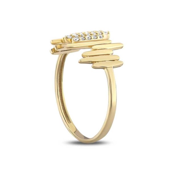 Altın Kalp Atışı Yüzük - Baroni Diamond (1)