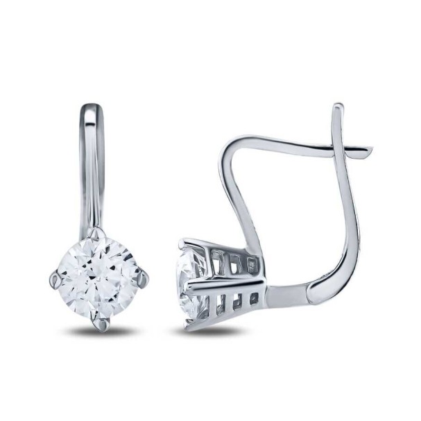 Altın Tektaş Küpe - Baroni Diamond