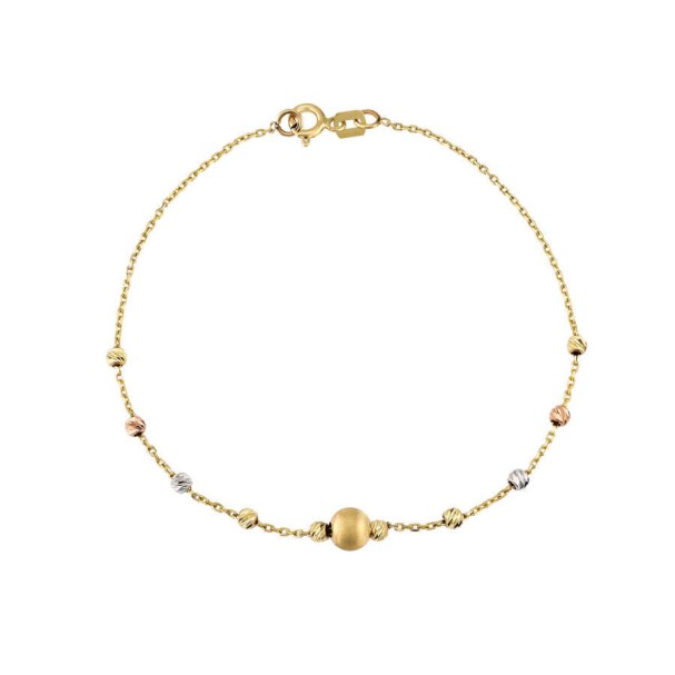 Altın Top Bileklik - Baroni Diamond