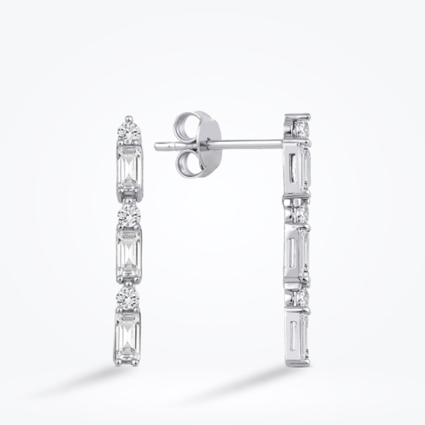 Altın Trend Baget Küpe - Baroni Diamond