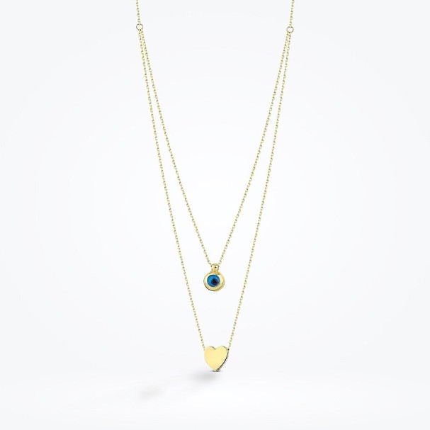 Altın Trend Nazar Kolye - Baroni Diamond