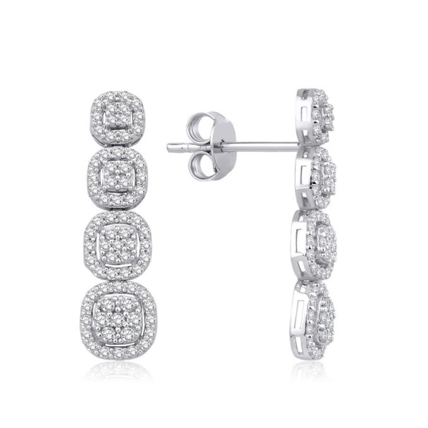 Altın Trend Küpe - Baroni Diamond