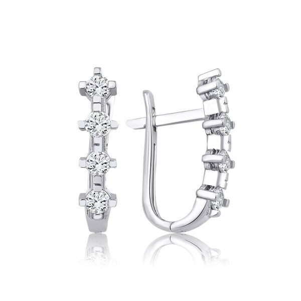 Altın Trend Küpe - Baroni Diamond
