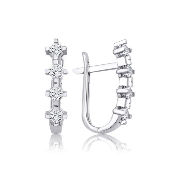 Altın Trend Küpe - Baroni Diamond