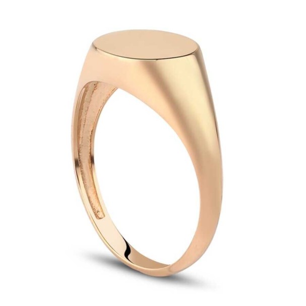 Altın Yuvarlak Şövalye Yüzük - Baroni Diamond (1)