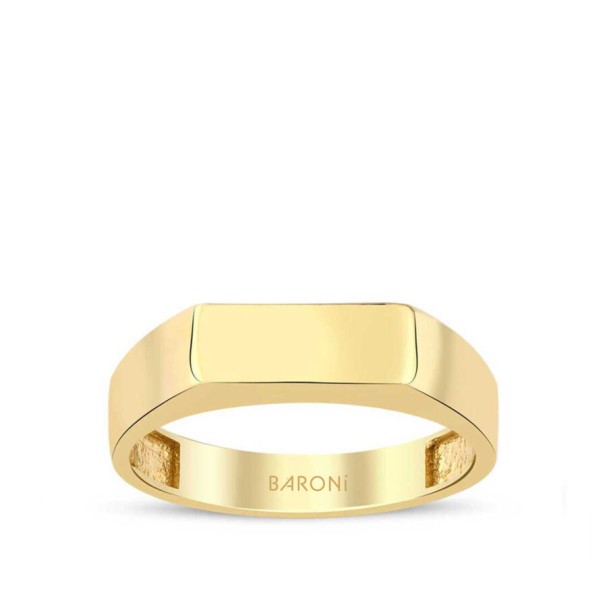 Altın Köşeli Şövalye Yüzük - Baroni Diamond