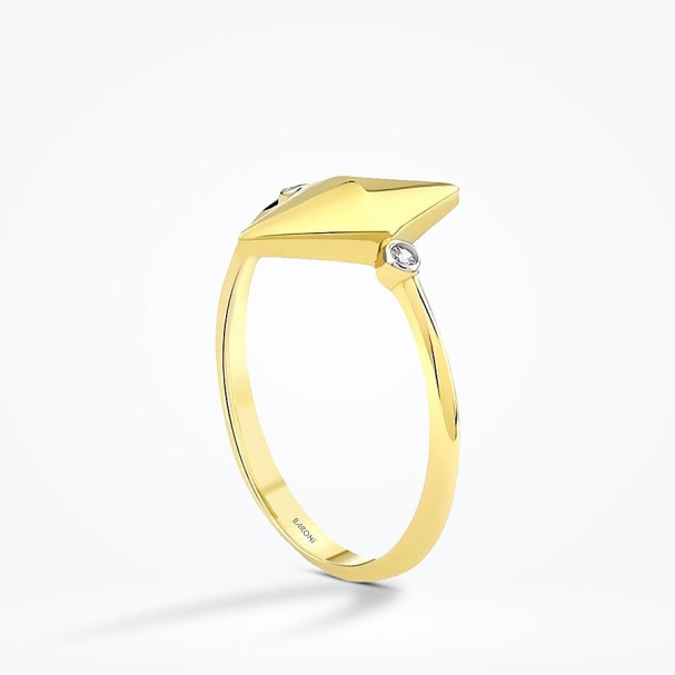 Altın Üçgen Yüzük - Baroni Diamond (1)