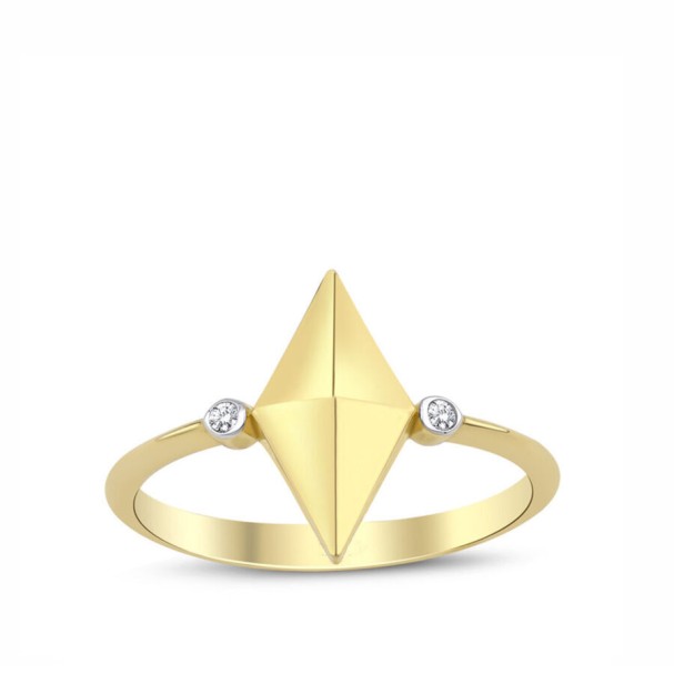 Altın Üçgen Yüzük - Baroni Diamond
