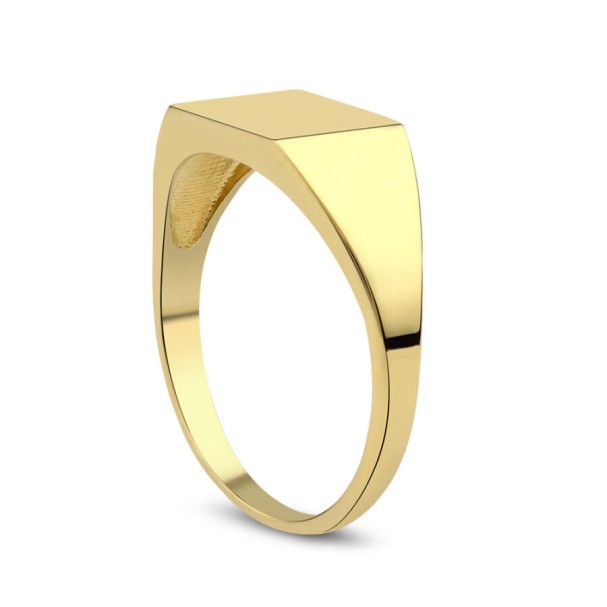 Altın Şövalye Kare Yüzük - Baroni Diamond (1)