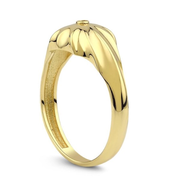 Altın Taşlı Çiçek Yüzük - Baroni Diamond (1)