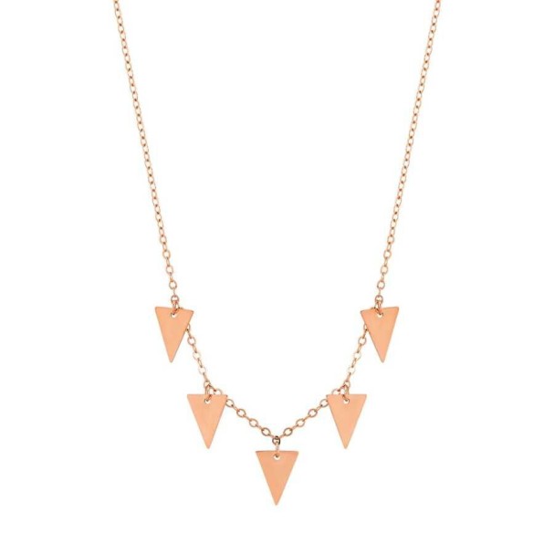 Altın Üçgen Sarkıntılı Kolye - Baroni Diamond (1)