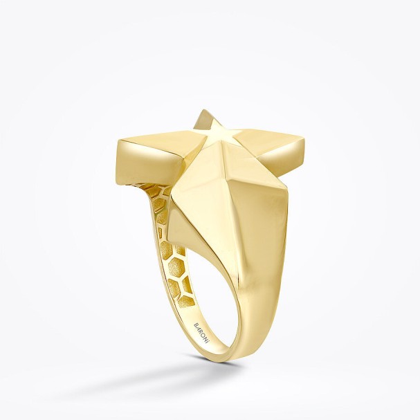 Altın Yıldız Trend Yüzük - Baroni Diamond (1)