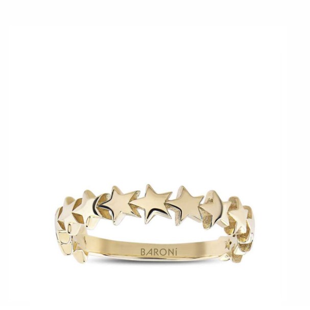 Altın Yıldız Yüzük - Baroni Diamond