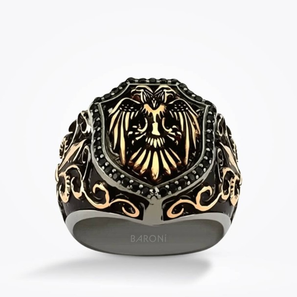 Baroni Fuego Kartal Erkek Yüzük - Baroni Diamond