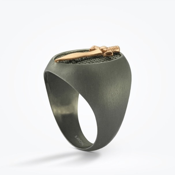 Baroni Fuego Kılıç Erkek Yüzük - Baroni Diamond (1)