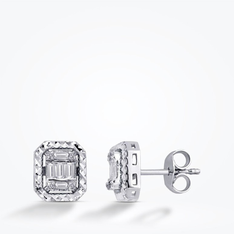 0.63 Karat Pırlanta Trend Küpe